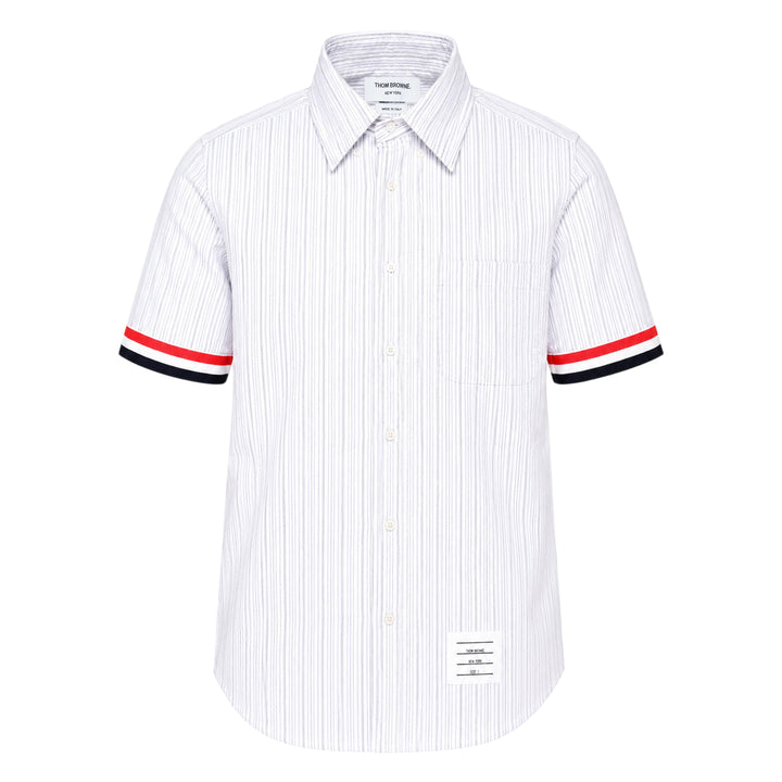 Straight Fit Short Sleeve Button Down Shirt