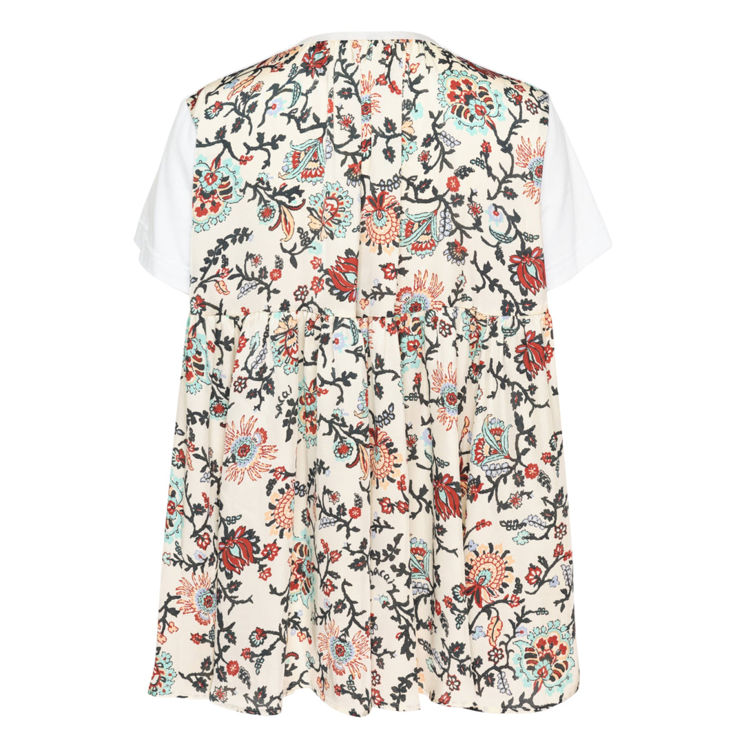 Floral Print Cotton Jersey Tee