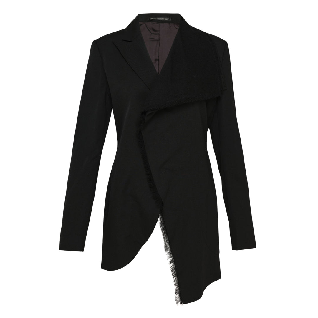 Asymmetric Fringe Jacket