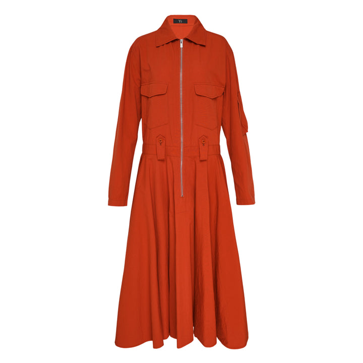 U-Flare Midi Dress