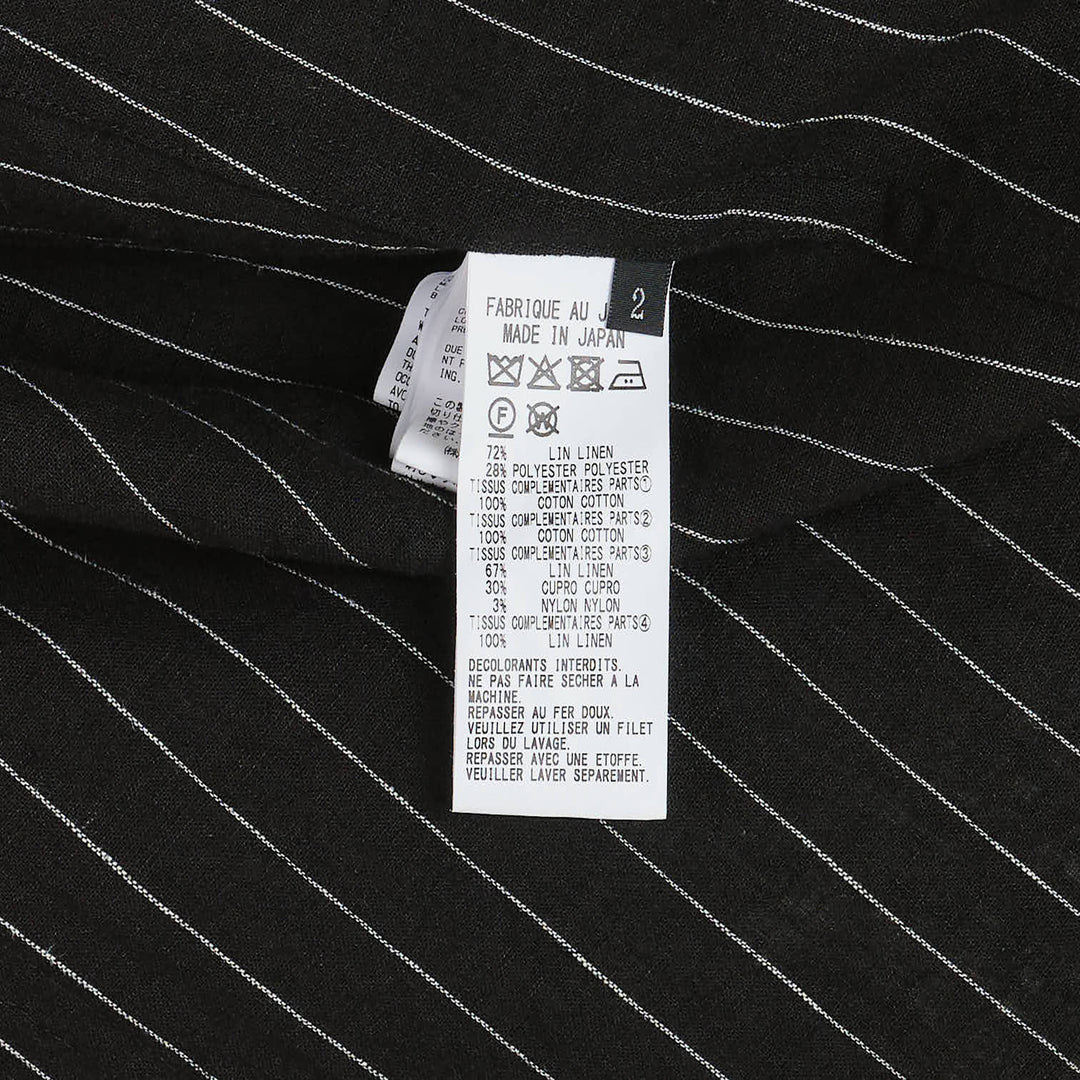 Patchwork Pinstripe Shirt Dress