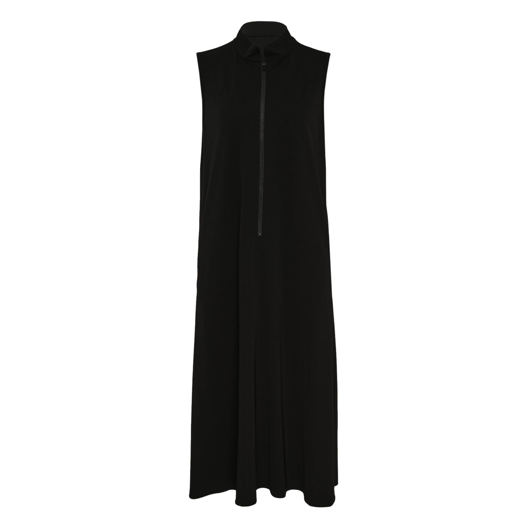 Sleeveless Stand Collar Dress