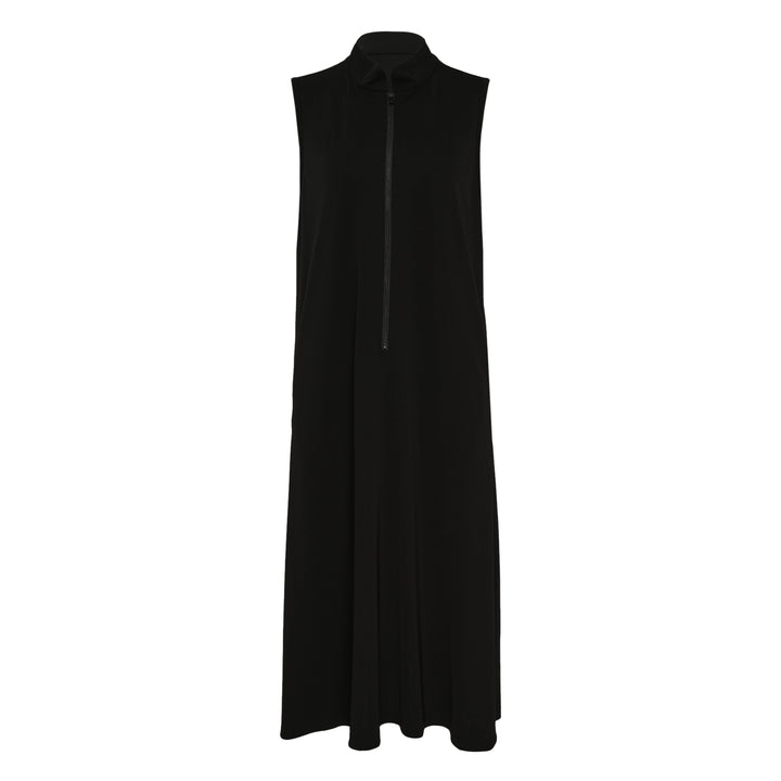 Sleeveless Stand Collar Dress
