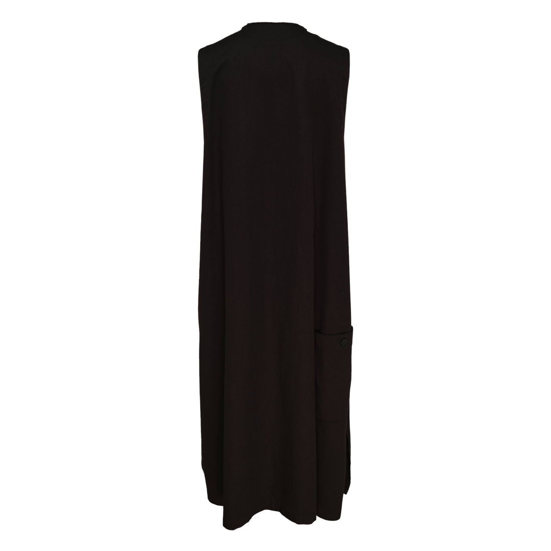 Long Pocket Sleeveless Dress