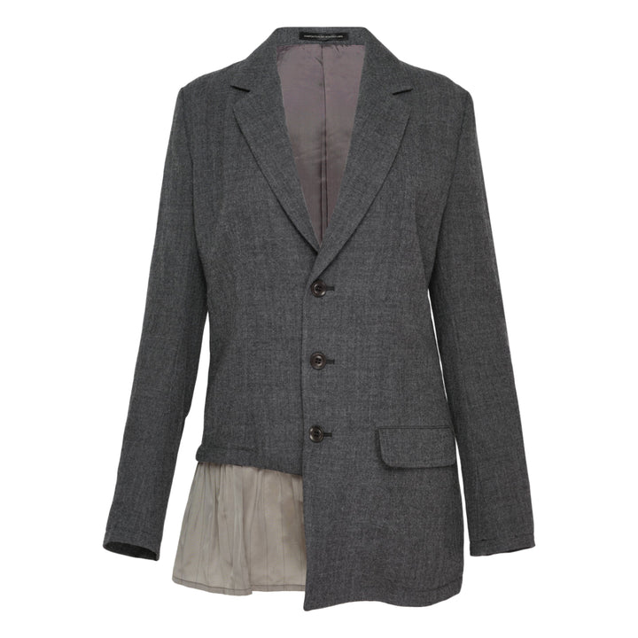 Gathered Asymmetric Blazer