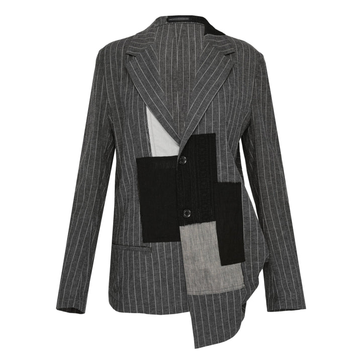 Asymmetric Patchwork Blazer