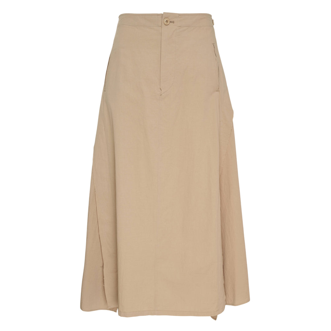 Panel Flare Midi Skirt