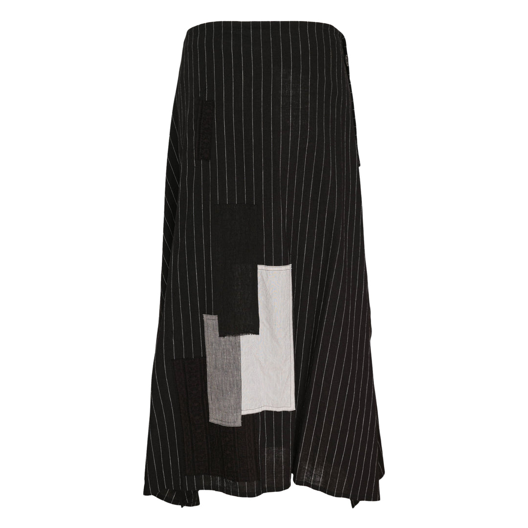 O-Wrap Flare Skirt