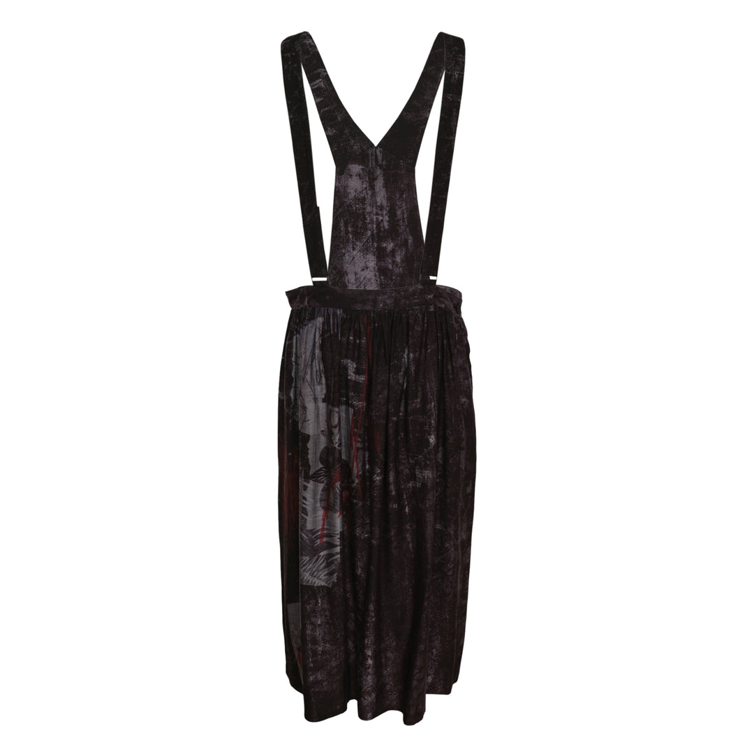 Shoulder Strap Gather Skirt