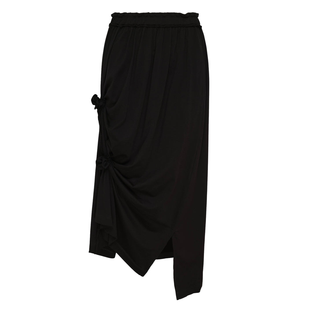 Lace-Up String Asymmetric Skirt