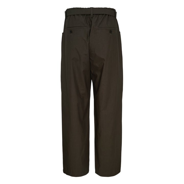 Cotton Typewriter Pleated Pants