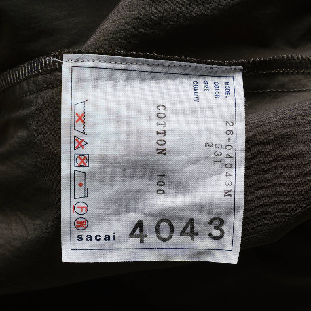 Cotton Typewriter Pleated Pants