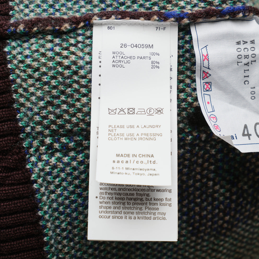 Floral Jacquard Knit Blouson