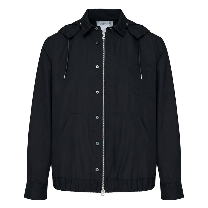 Poplin Striped Hoodie Jacket