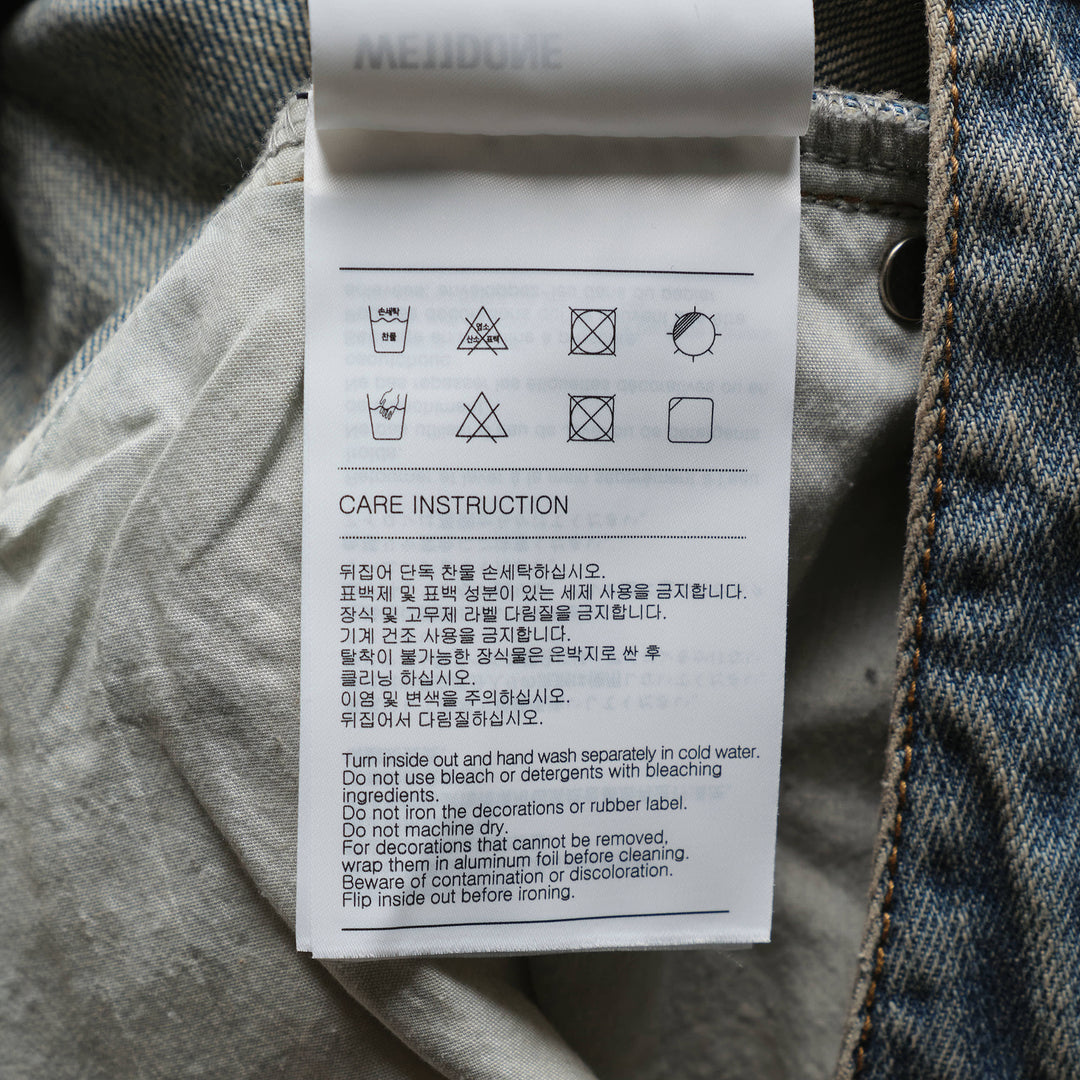 Faded Wash Hem Jeans