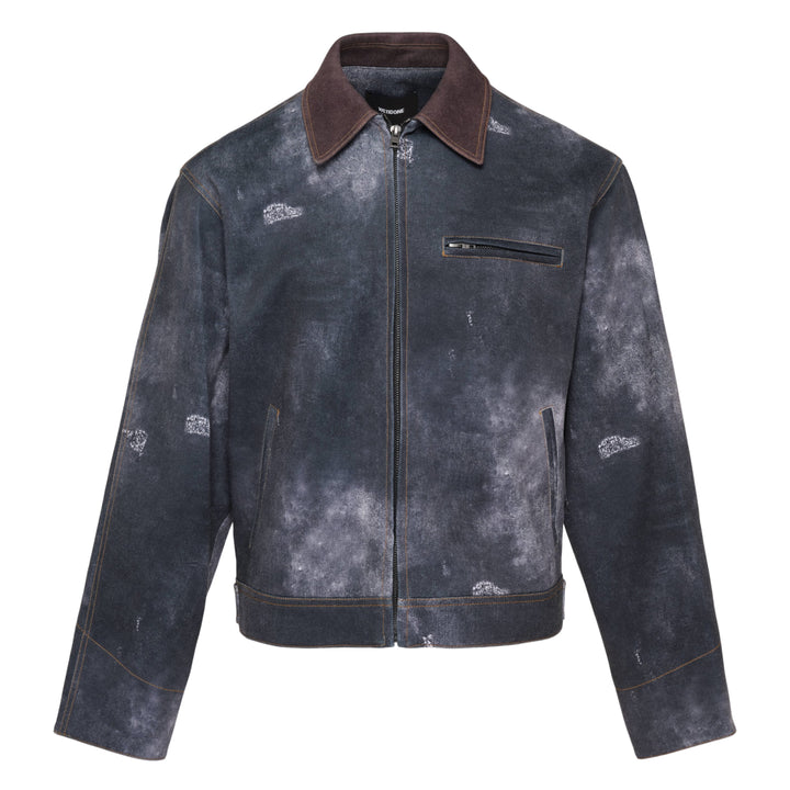 Black Trompe L'Oeil Denim Jacket
