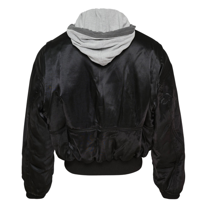 Double Hoodie Bomber Jacket