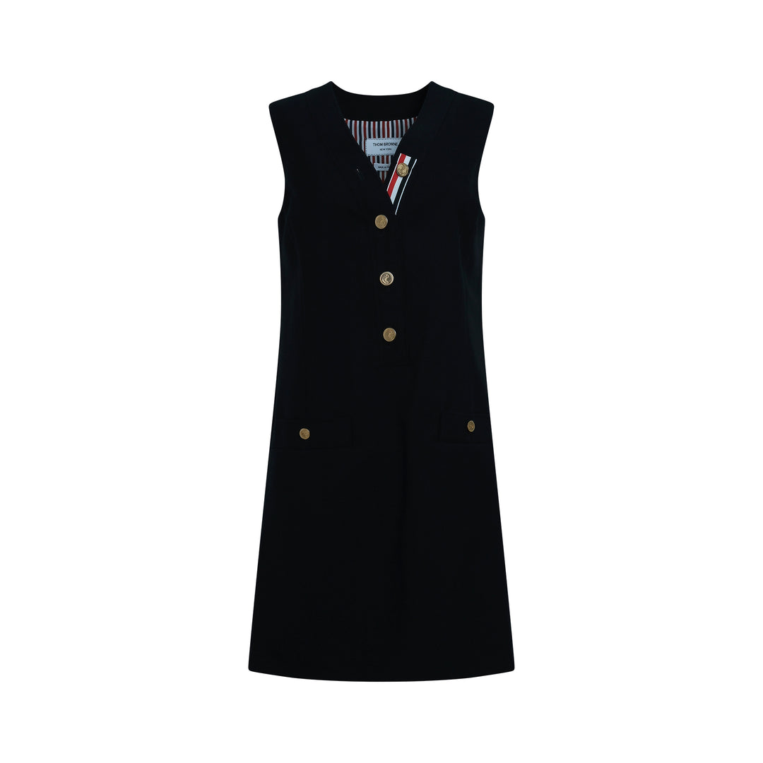V-Neck Cardigan Dress
