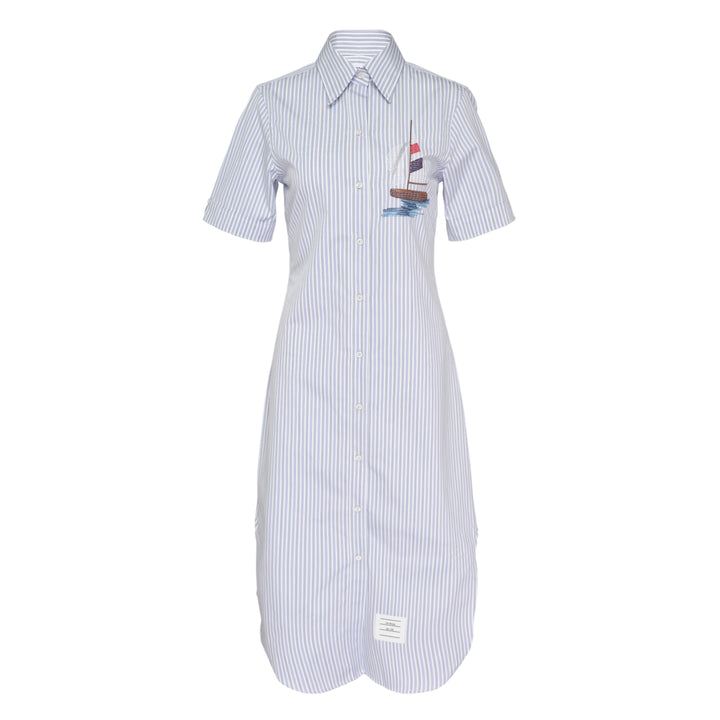 Classic Short Sleeve Shirt Dress