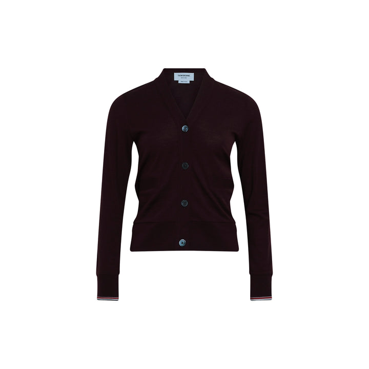 V-Neck Tipping Cardigan