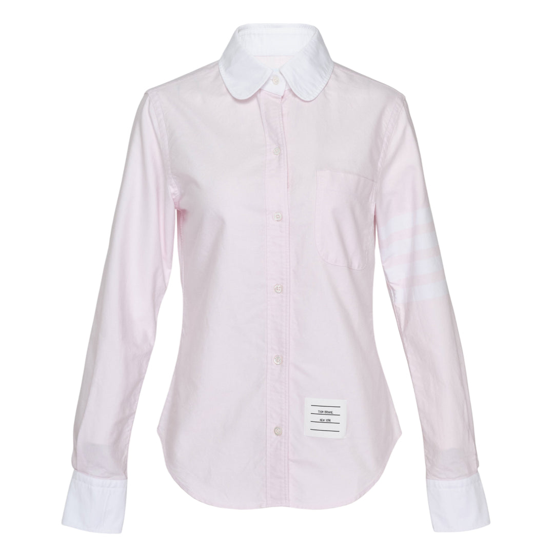 Classic Long Sleeve Round Collar Blouse