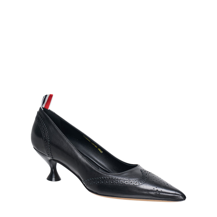 Wingtip Brogue Kitten Heel Pumps