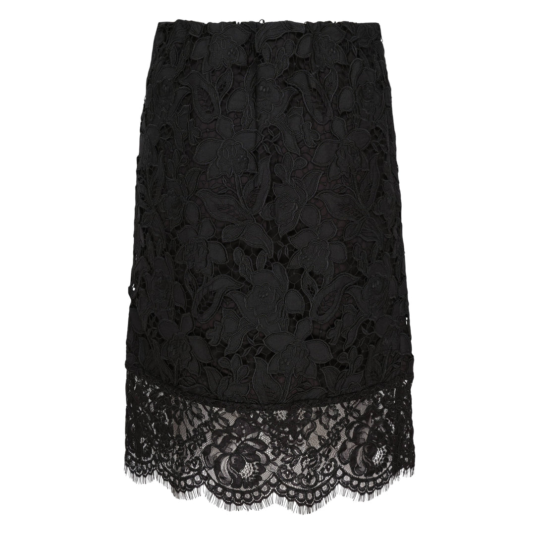 Floral Lace Pencil Skirt