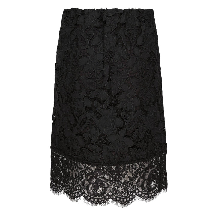 Floral Lace Pencil Skirt