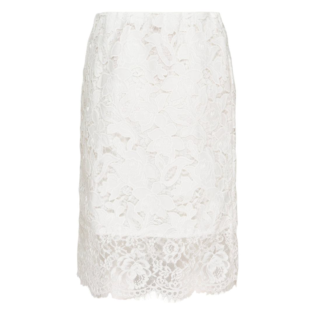 Floral Lace Pencil Skirt