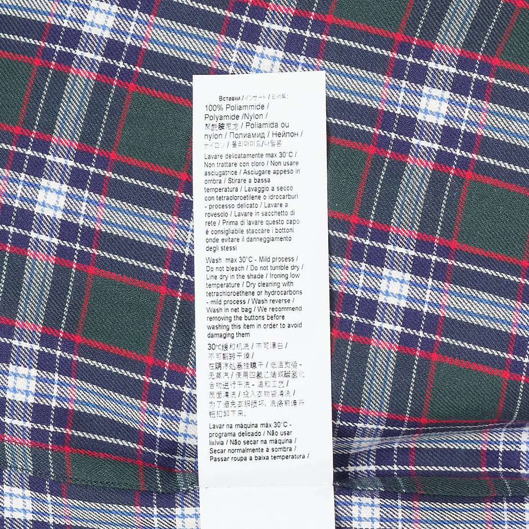 Tartan Lace Trim Shirt