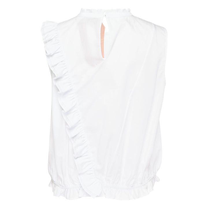 Ruffle Detail Sleeveless Blouse