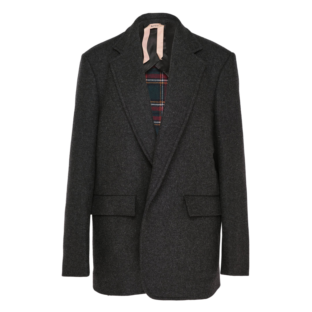 Wool Blend Tailored Jacket