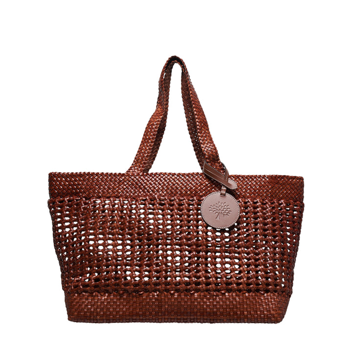 Large Woven Leather Tote