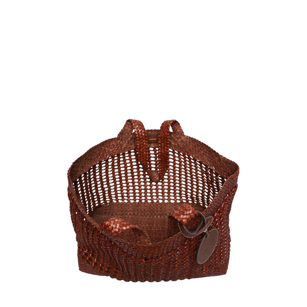 Large Woven Leather Tote
