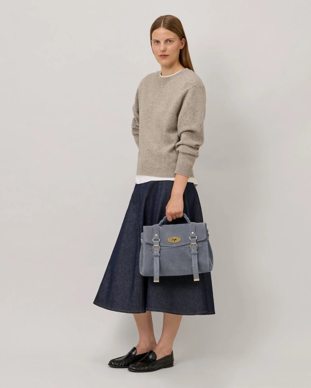 Alexa Foggy Grey Suede