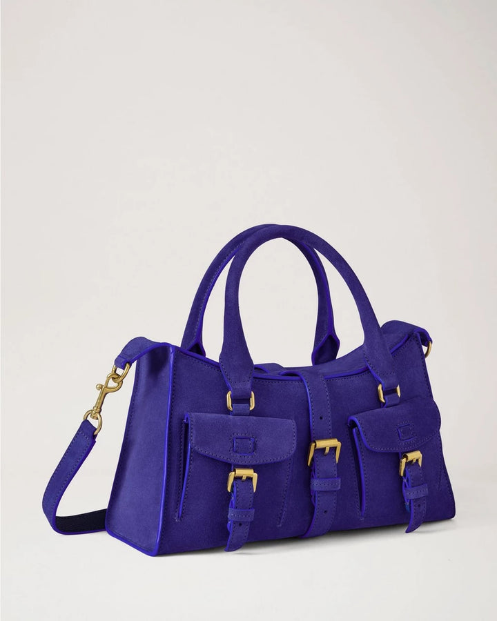 Small Roxanne Royal Amethyst Suede