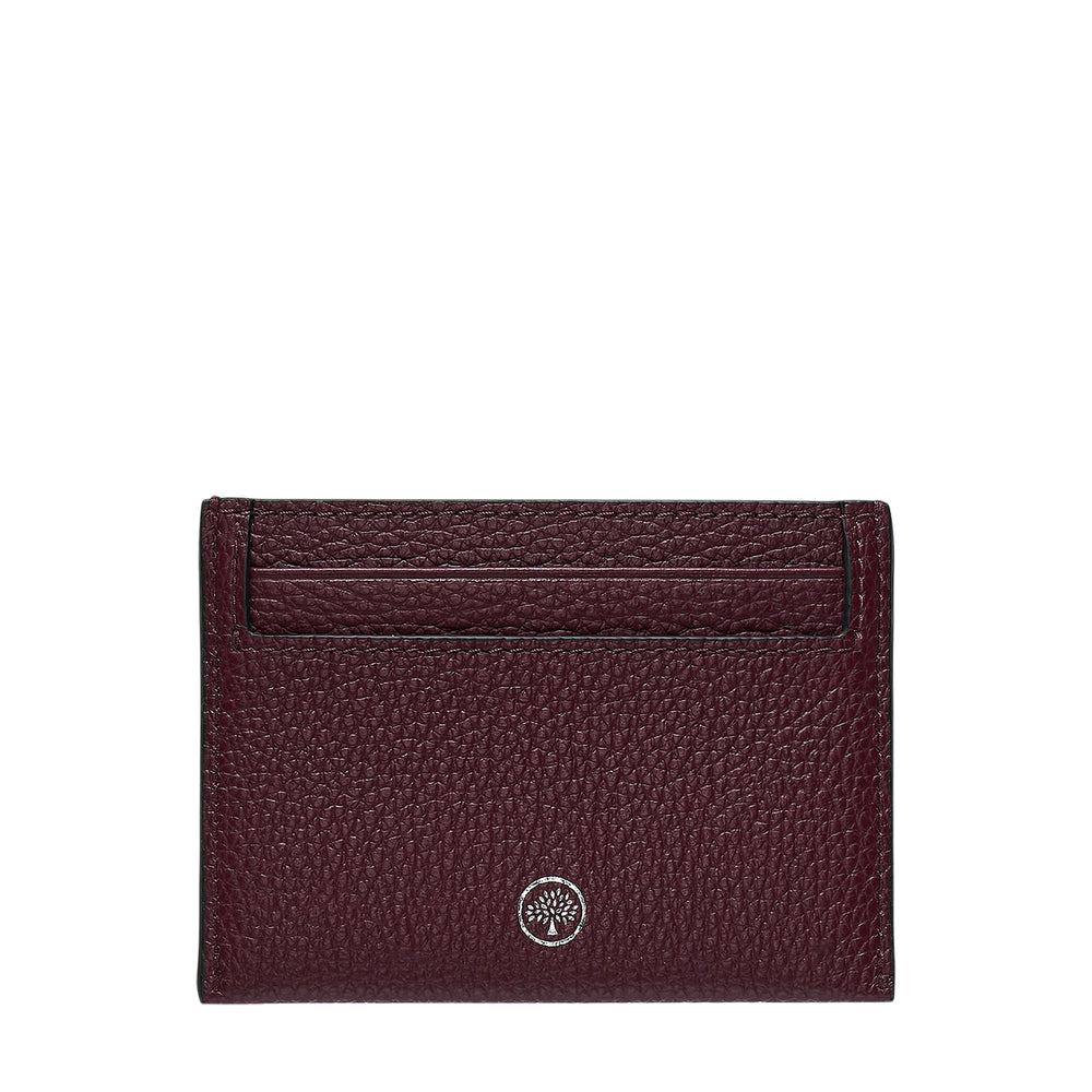 Mulberry Continental Credit Card Slip in teal grained leather with multiple card slots and gold-tone embossed branding