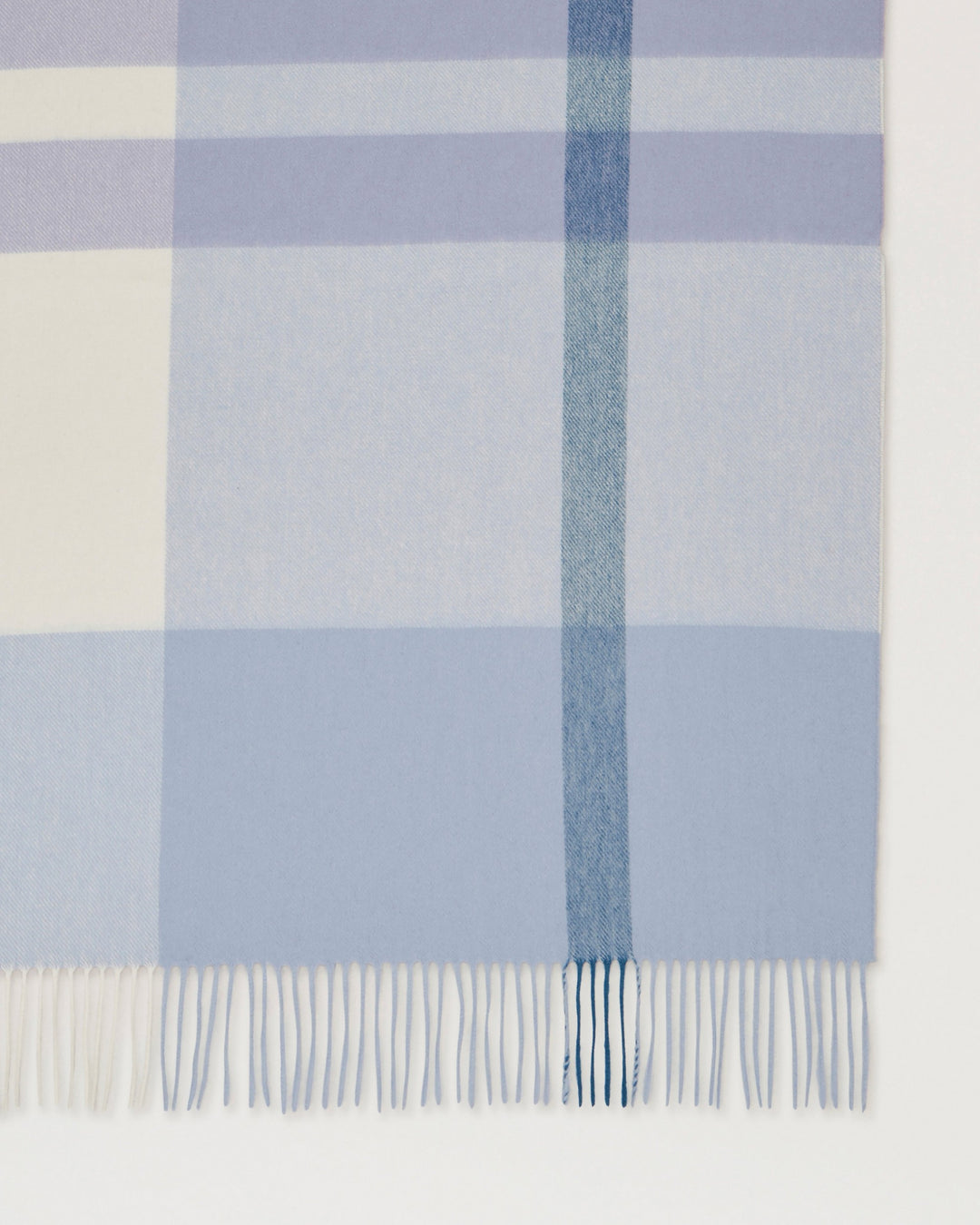Mulberry Large Check Merino Wool Scarf - view 4