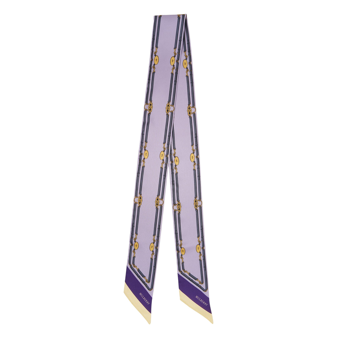 Belted Border Skinny Scarf