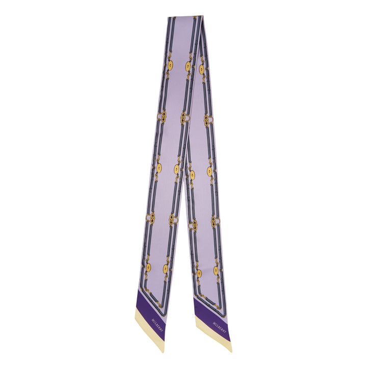 Belted Border Skinny Scarf