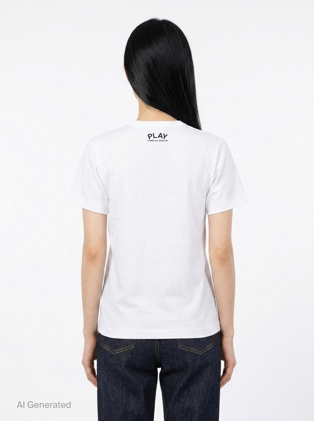 Camo Heart Short Sleeve Tee | Comme des Garçons PLAY | Club21 - back