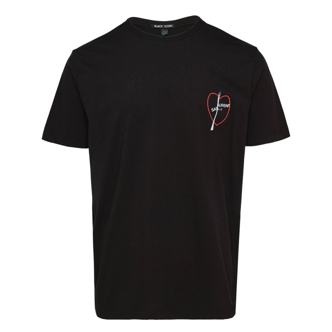 Heart Graphic Crew Neck Tee