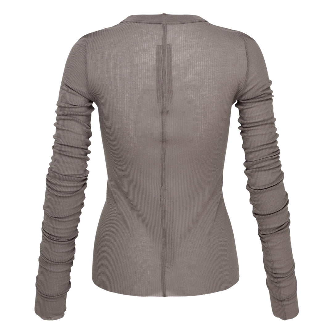 Cropped Rib Long Sleeve Tee