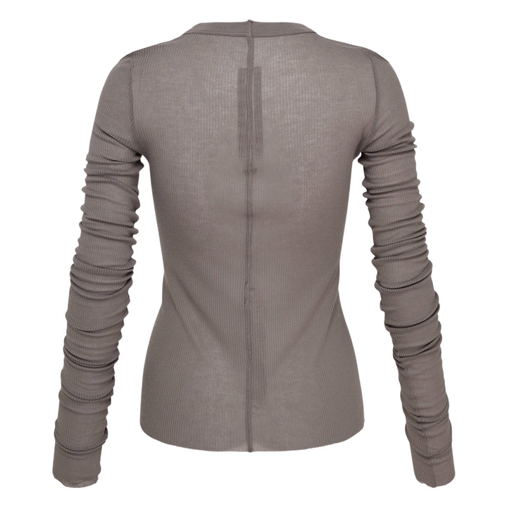 Cropped Rib Long Sleeve Tee