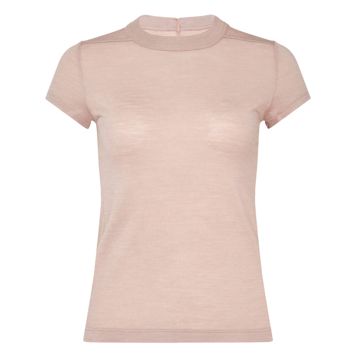 Cropped Wool Silk Jersey Tee