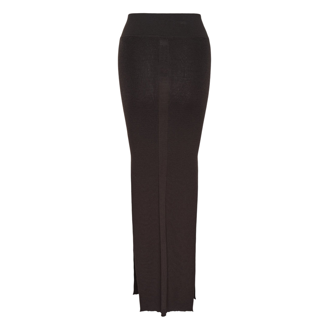 Ribbed Knit Maxi Skirt