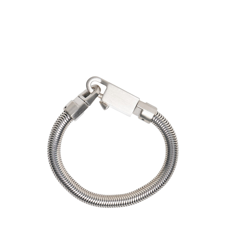 Palladium Tone Snake Bracelet