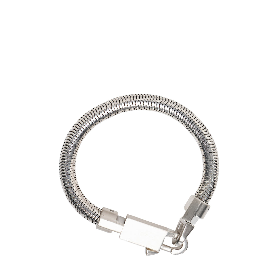 Palladium Tone Snake Bracelet