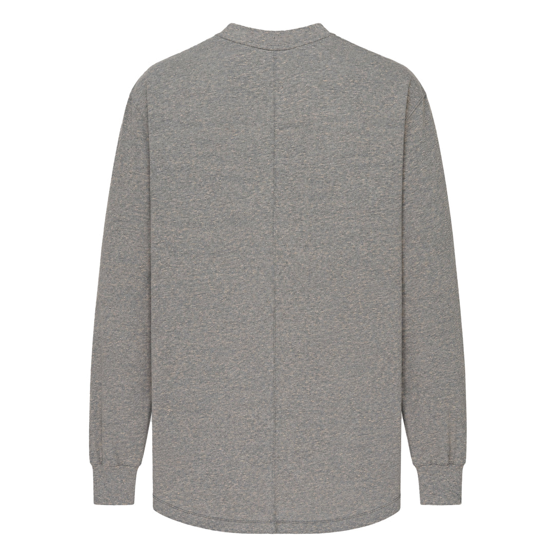 Jumbo Long Sleeve Melange Tee