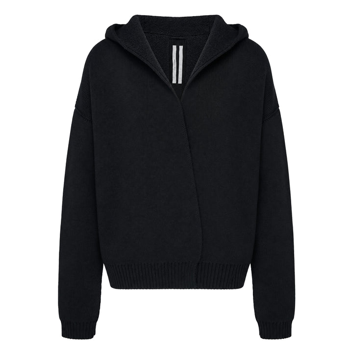 Reversible Wool Hoodie Robe